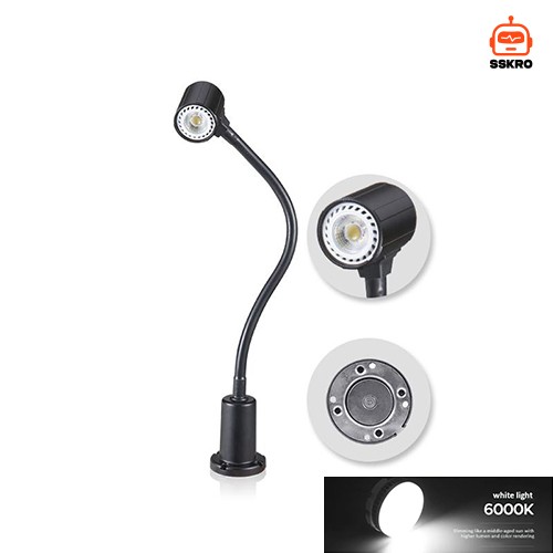 Flexible Magnetic Gooseneck Machine Light ไฟส่องสว่างเครื่องจักรคออ่อนฐานแม่เหล็กอเนกประสงค์