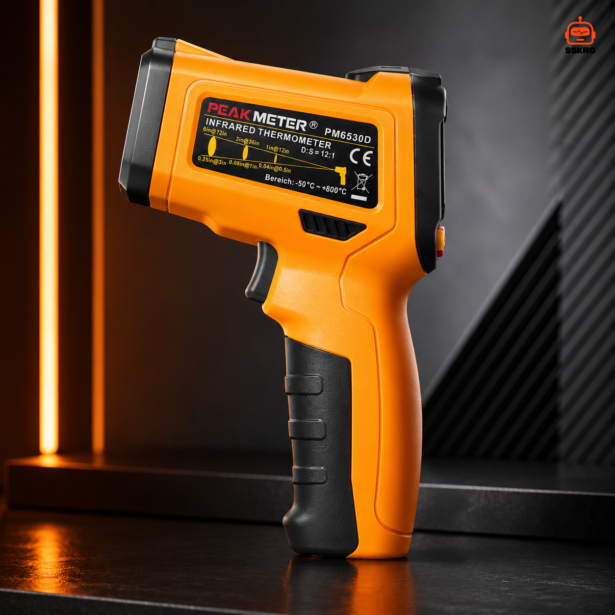 PEAKMETER PM6530D เครื่องวัดอุณหภูมิแบบอินฟราเรด (Infrared Thermometer)