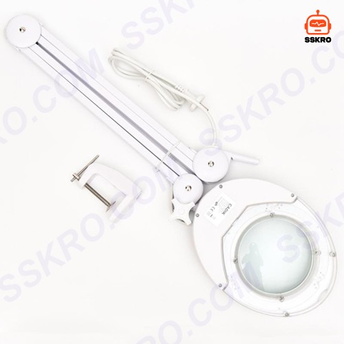 โคมไฟ LED แว่นขยาย 5 Diopter (5D หรือ 2.25เท่า) 8วัตต์ เลนส์กระจก ขนาด 5นิ้ว แบบหนีบโต๊ะ รุ่น/รหัส CADIK 5D-8W รูปที่ 5