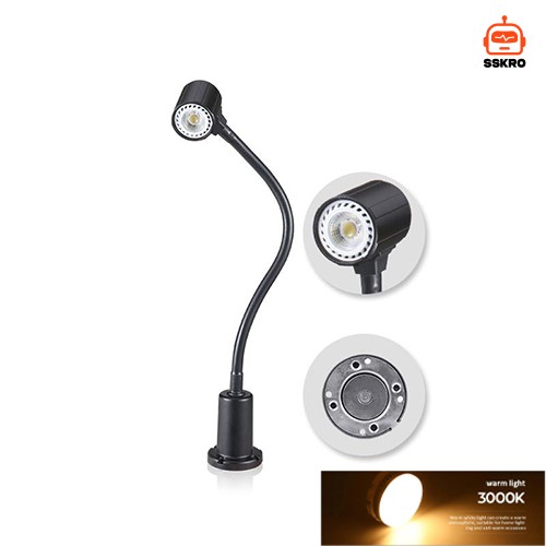 Flexible Magnetic Gooseneck Machine Light ไฟส่องสว่างเครื่องจักรคออ่อนฐานแม่เหล็กอเนกประสงค์ รุ่น/รหัส M3R รูปที่ 7