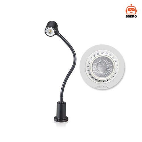 Flexible Magnetic Gooseneck Machine Light ไฟส่องสว่างเครื่องจักรคออ่อนฐานแม่เหล็กอเนกประสงค์ รุ่น/รหัส M3R รูปที่ 4
