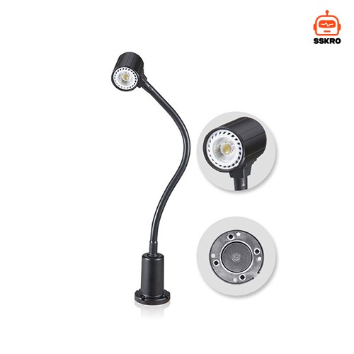 Flexible Magnetic Gooseneck Machine Light ไฟส่องสว่างเครื่องจักรคออ่อนฐานแม่เหล็กอเนกประสงค์ รุ่น/รหัส M3R รูปที่ 1