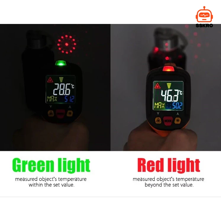 PEAKMETER PM6530D เครื่องวัดอุณหภูมิแบบอินฟราเรด (Infrared Thermometer) รุ่น/รหัส PM6530D รูปที่ 3
