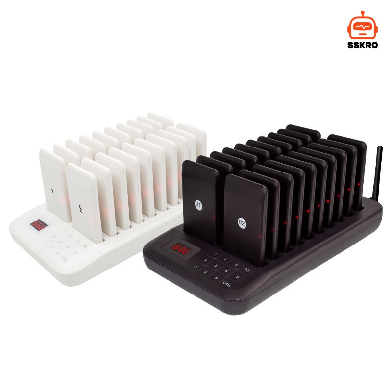 CATEL CTP302/CTP320 ระบบเรียกคิวลูกค้าแบบไร้สาย (Wireless Paging System) ยอดนิยมสำหรับร้านอาหาร ร้านกาแฟ หรือฟู้ดคอร์ด เพื่อให้ลูกค้าไปนั่งรอที่โต๊ะได้โดยไม่ต้องยืนออกันที่หน้าเคาน์เตอร์ ช่วยลดความแออัดและเพิ่มความสะดวกในร้าน รุ่น/รหัส CTP302 รูปที่ 1