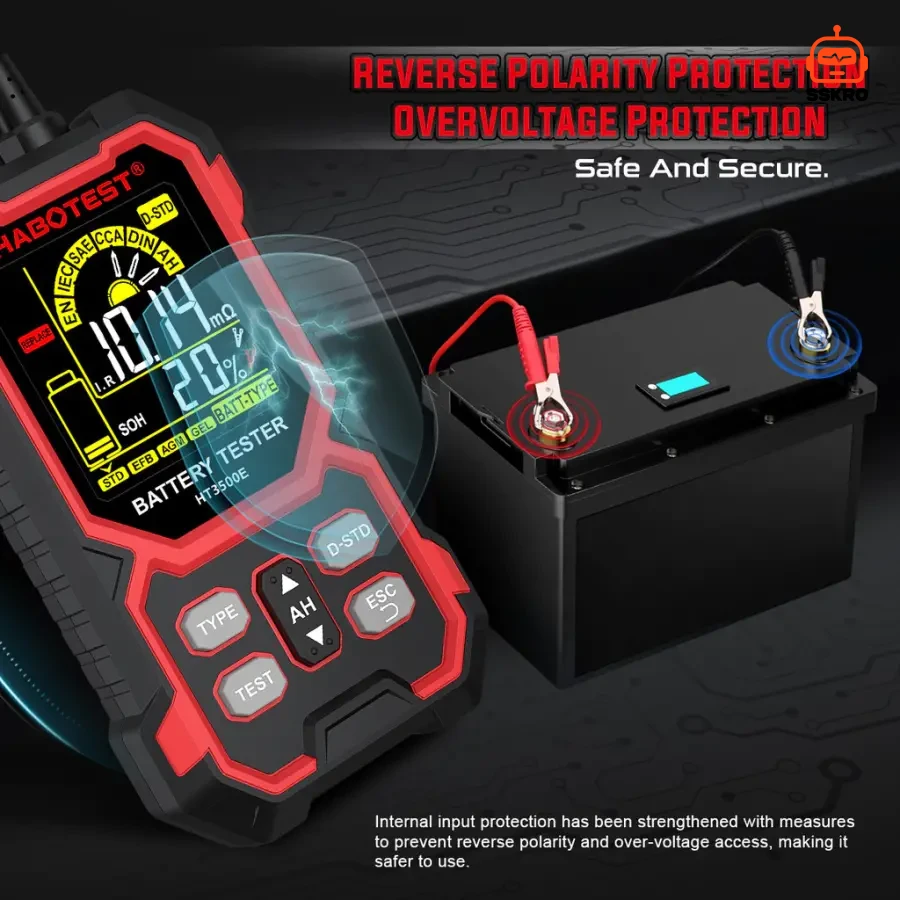 เครื่องทดสอบแบตเตอรี่อัจฉริยะ HABOTEST HT3500E Battery Tester (8-30V) รุ่น/รหัส HT3500E รูปที่ 9