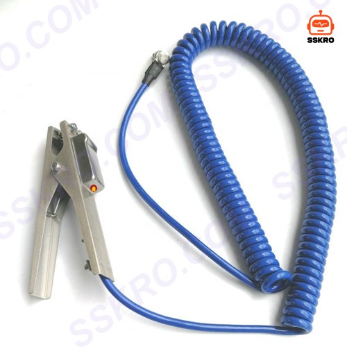 YH106 JDBL-J เตือนภัยสายดินไฟฟ้าสถิตสแตนเลสสตีล (เกลียว) สาย 5เมตร รุ่น/รหัส YH106 JDBL-J รูปที่ 1