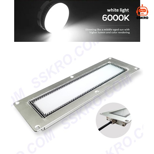 โคมไฟส่อง LED สำหรับ เครื่องแกะสลักและกัด เครื่องมือเครื่อง CNC EDM เครื่องเจาะและต๊าป ศูนย์เครื่องจักรกลซีเอ็นซี โรงงาน บ้าน ฯลฯ รุ่น/รหัส 280mm (12Watt) รูปที่ 11