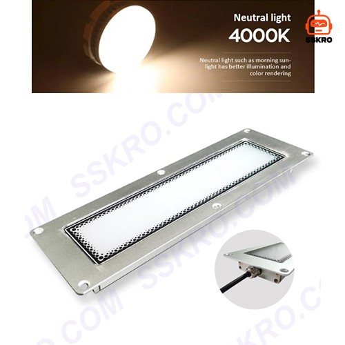 โคมไฟส่อง LED สำหรับ เครื่องแกะสลักและกัด เครื่องมือเครื่อง CNC EDM เครื่องเจาะและต๊าป ศูนย์เครื่องจักรกลซีเอ็นซี โรงงาน บ้าน ฯลฯ รุ่น/รหัส 280mm (12Watt) รูปที่ 15