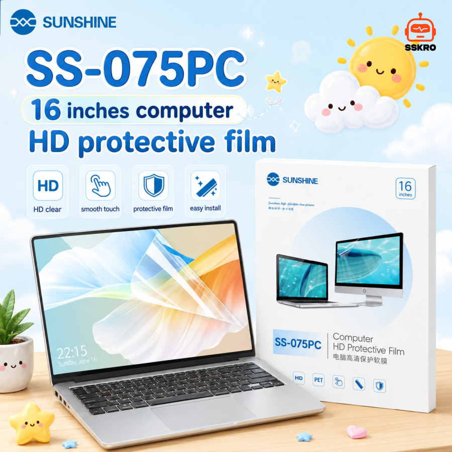 ฟิล์มไฮโดรเจล PET สั่งตัดตามรุ่น สำหรับโน๊ตบุ๊ค และ POS รุ่น/รหัส SS-075PC รูปที่ 4
