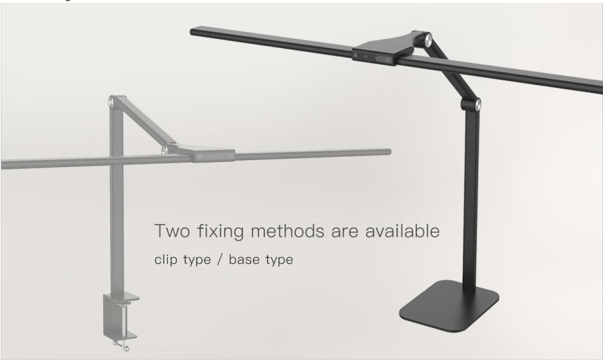 โคมไฟโต๊ะ ทำงาน เขียนแบบ การควบคุมระยะไกลไร้สาย เพื่อการควบคุมแสงสว่างที่ง่ายดาย แสง 5 อุณหภูมิสี ความสว่างสูง Lumen is 1,400LM 23 วัตต์
